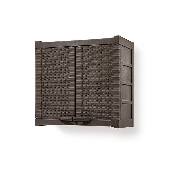 Armario gabinete doble apariencia rattan wengue marca Rimax