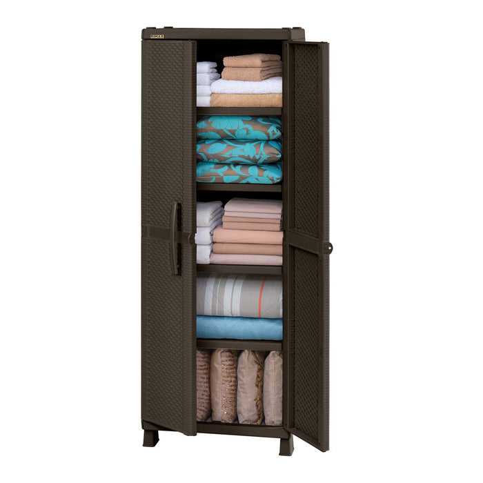 Armario grande apariencia rattan Rimax