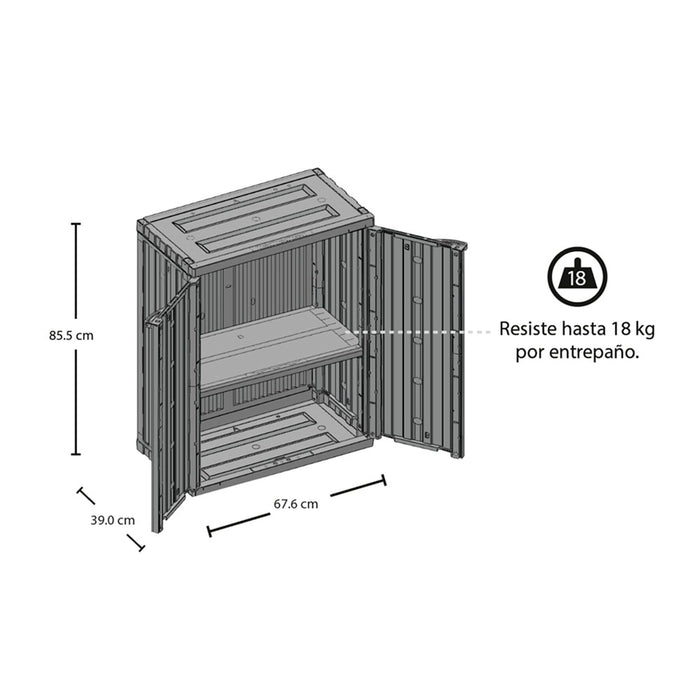 Armario mediano liviano home almendra marca Rimax