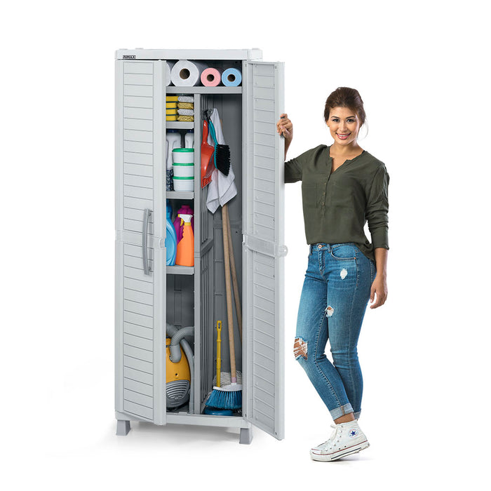 Armario multiuso barú gris claro marca Rimax