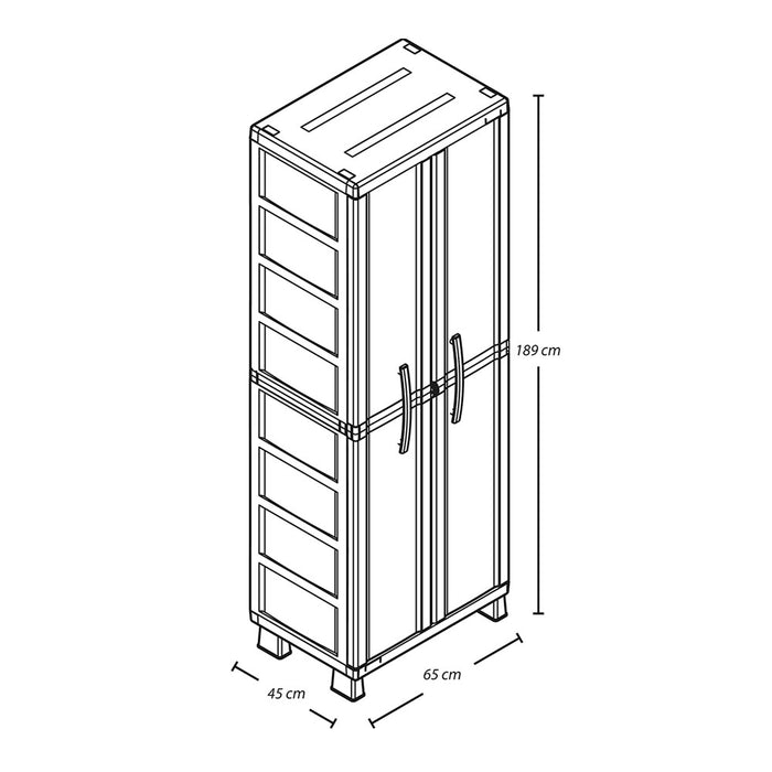 Armario multiuso barú taupe marca Rimax