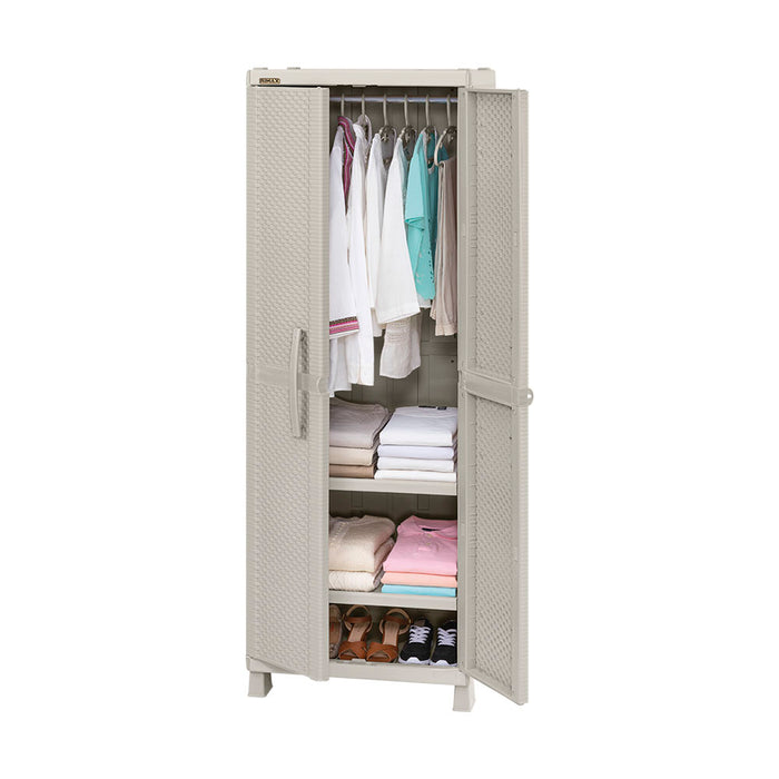 Armario organizador para ropa apariencia rattan Rimax