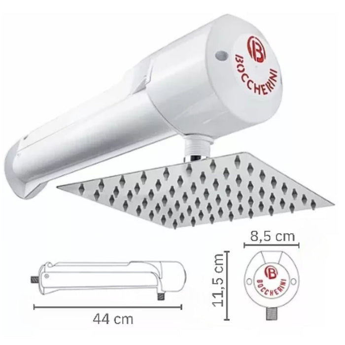 hogar bano ducha horizontal lusso blanca 110v pmo 018 mp madecentro