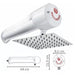 hogar bano ducha horizontal lusso blanca 110v pmo 018 mp madecentro