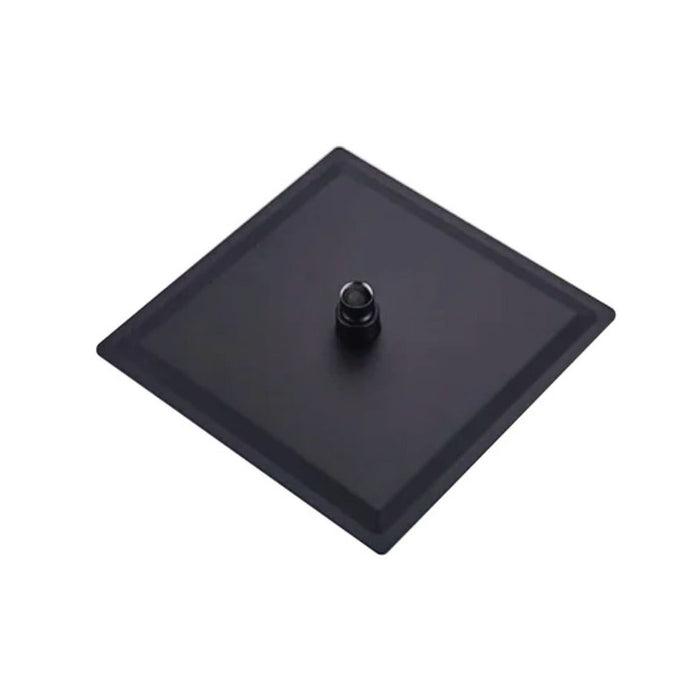 hogar bano ducha sencilla negra lujo 20 cm pmo 020 mp madecentro