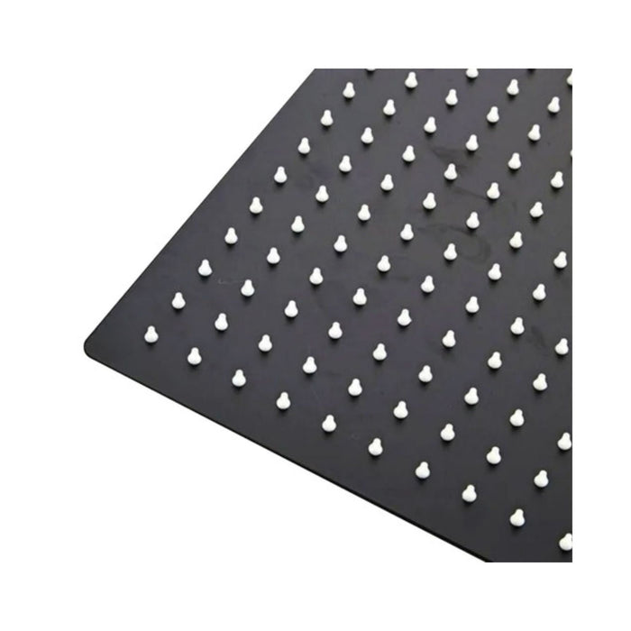 hogar bano ducha sencilla negra lujo 20 cm pmo 020 mp madecentro