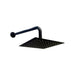 hogar bano ducha sencilla negra lujo 20 cm pmo 020 mp madecentro