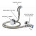hogar bano ducha telefono spray cromada 12 metros registro regulacion pmo 021 mp madecentro