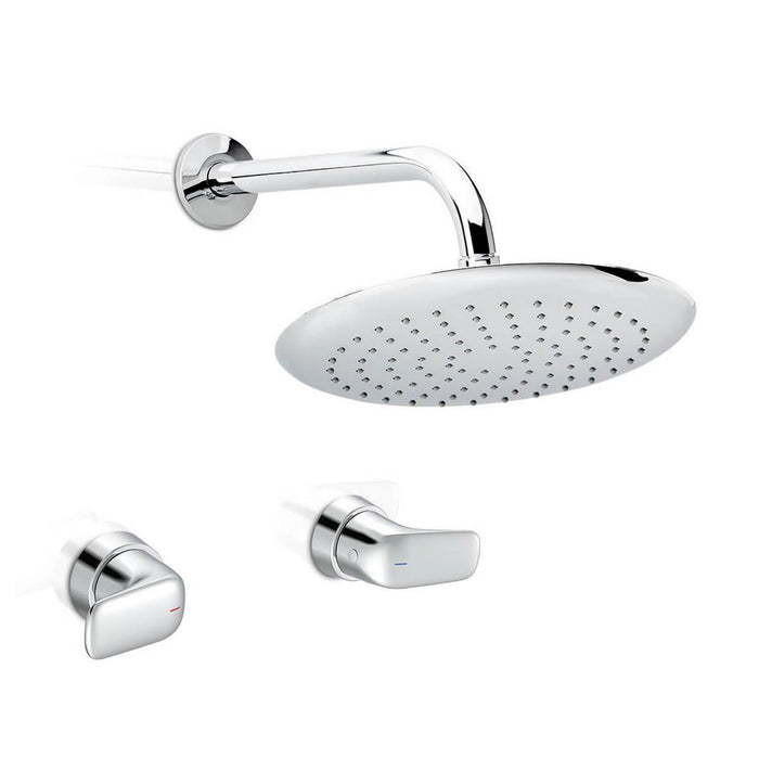 hogar bano ducha ultra ahorradora liquid 8 pulgadas cromo corona corona lq4055551cor mp madecentro