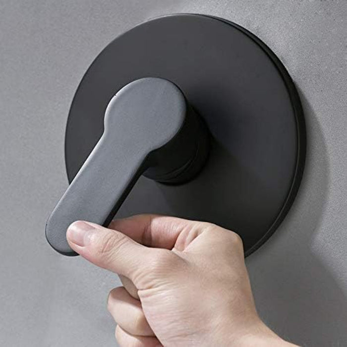 hogar bano griferia ducha monotrol negro metalico pmo 030 mp madecentro