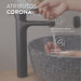 hogar bano griferia ultra ahorradora lavamanos monocontrol draa media corona corona dr1025551cor mp madecentro