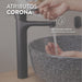 hogar bano griferia ultra ahorradora lavamanos monocontrol koral media niquel corona corona kr1165551cor mp madecentro