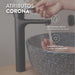 hogar bano griferia ultra ahorradora lavamanos monocontrol liquid niquel media corona corona lq1045551cor mp madecentro