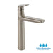 hogar bano griferia ultra ahorradora lavamanos monocontrol liquid niquel alta corona corona lq1065551cor mp madecentro