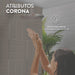 hogar bano regadera ultra ahorradora con brazo altea corona corona 434515551cor mp madecentro