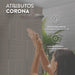 hogar bano regadera ultra ahorradora con brazo liquid corona corona lq4010001cor mp madecentro