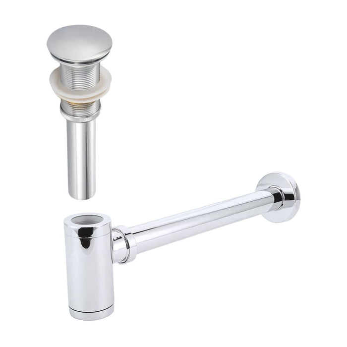 hogar bano sifon cilindro botella metalico cromado lujo pmo 056 mp madecentro
