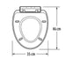 hogar bano tapa asiento sanitario redondaen color bone caida lenta pmo 067 mp madecentro