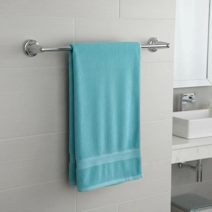 hogar bano toallero barra redondo cromado 60 cm pmo 062 mp madecentro
