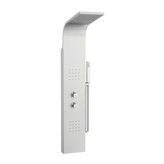 hogar bano torre ducha satinada hidromasaje tele ducha pmo 063 mp madecentro
