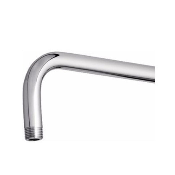 hogar bano tubo regadera 40 cm tipo l acero inoxidable cromo 40 cm pmo 064 mp madecentro