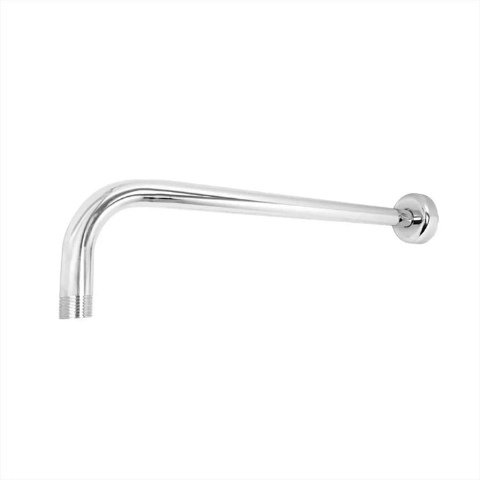 hogar bano tubo regadera 40 cm tipo l acero inoxidable cromo 40 cm pmo 064 mp madecentro