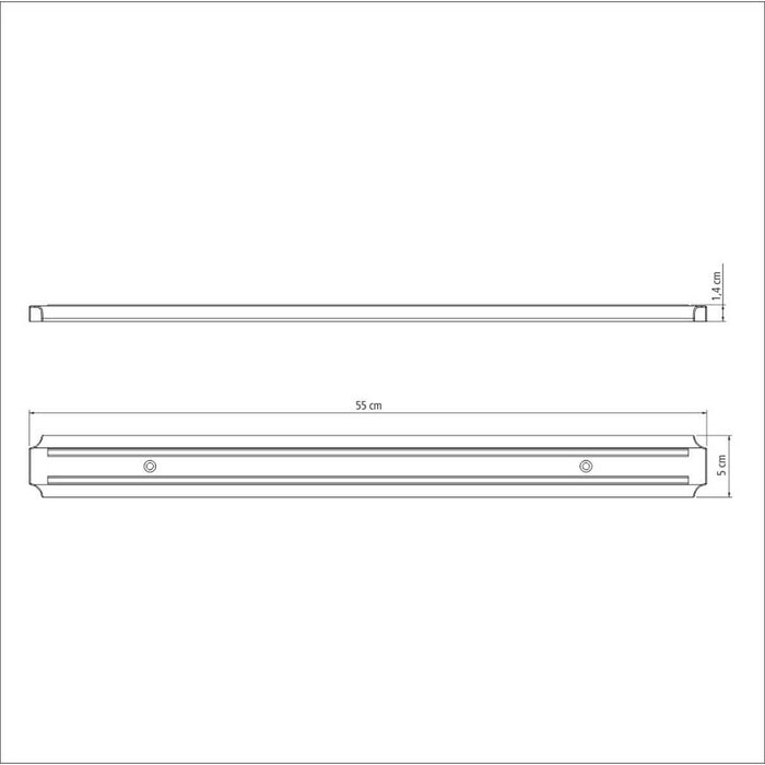 Barra magnética para cuchillos de 55 cm