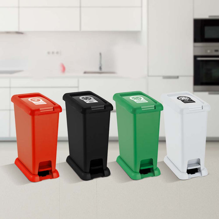 Basurero pedal 20 litros verde marca Rimax