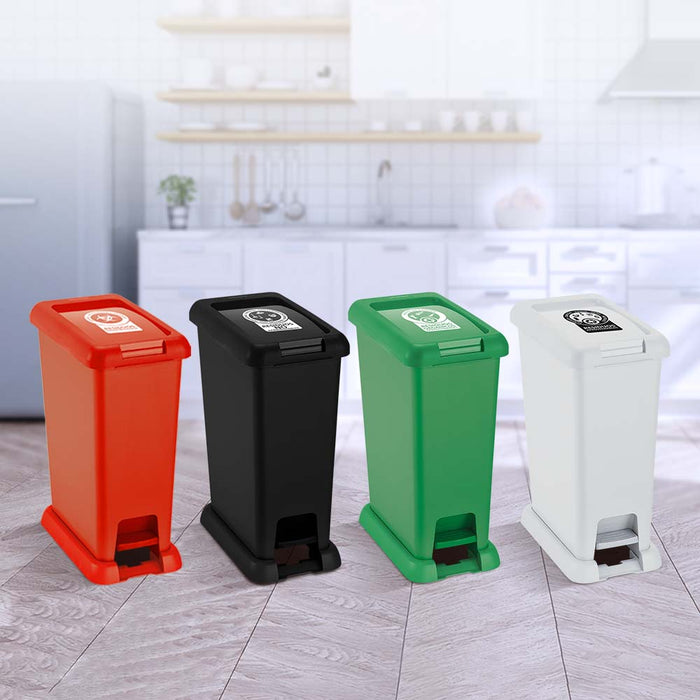 Basurero pedal 35 litros verde marca Rimax