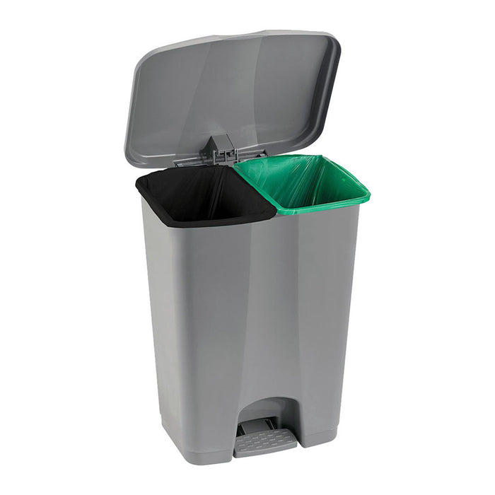 Basurero pedal 60 litros doble marca Rimax