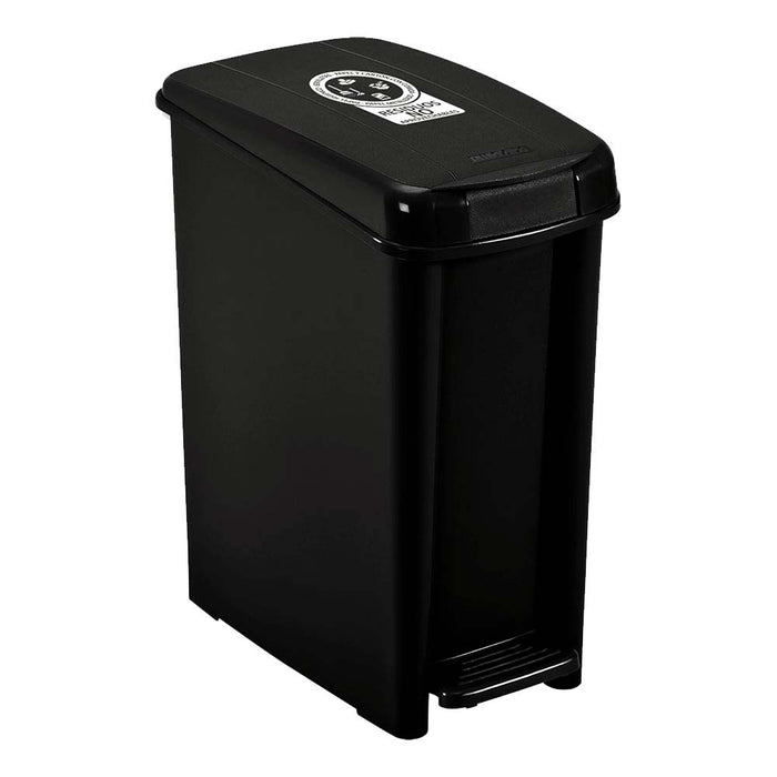 Basurero pedal delgado 10 litros Rimax