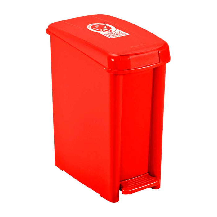 Basurero pedal delgado 10 litros Rimax