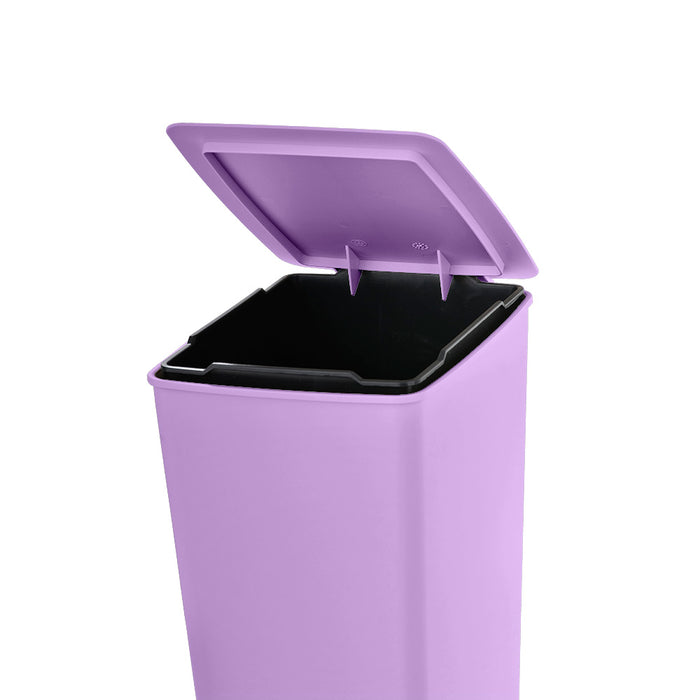Basurero pedal slim 8 litros lavanda marca Rimax