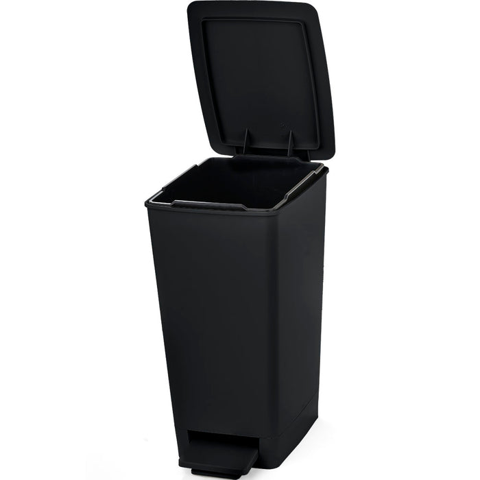 Basurero pedal slim 8 litros negro marca Rimax