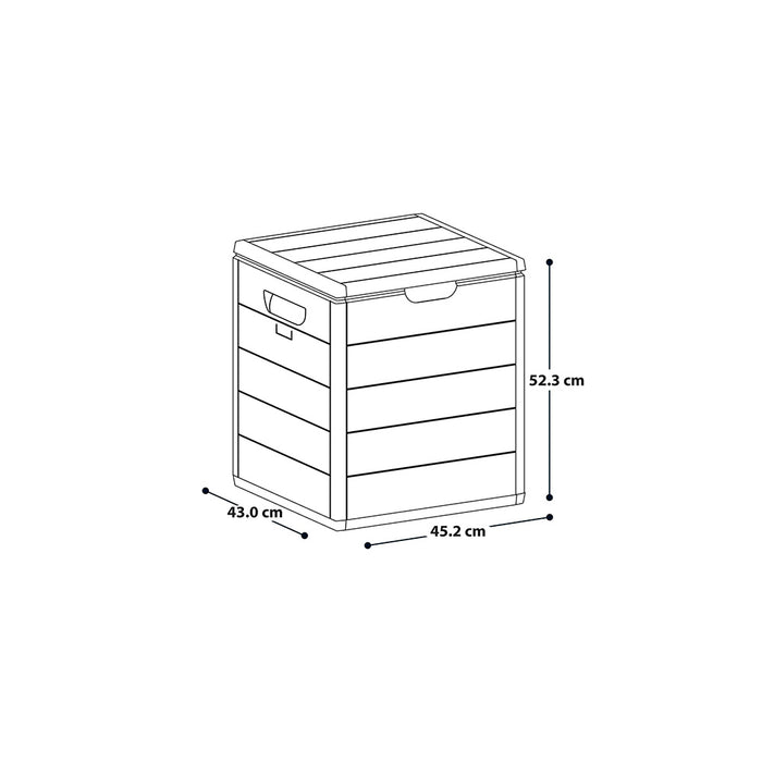 Baúl 100 lt barú gris hielo marca Rimax