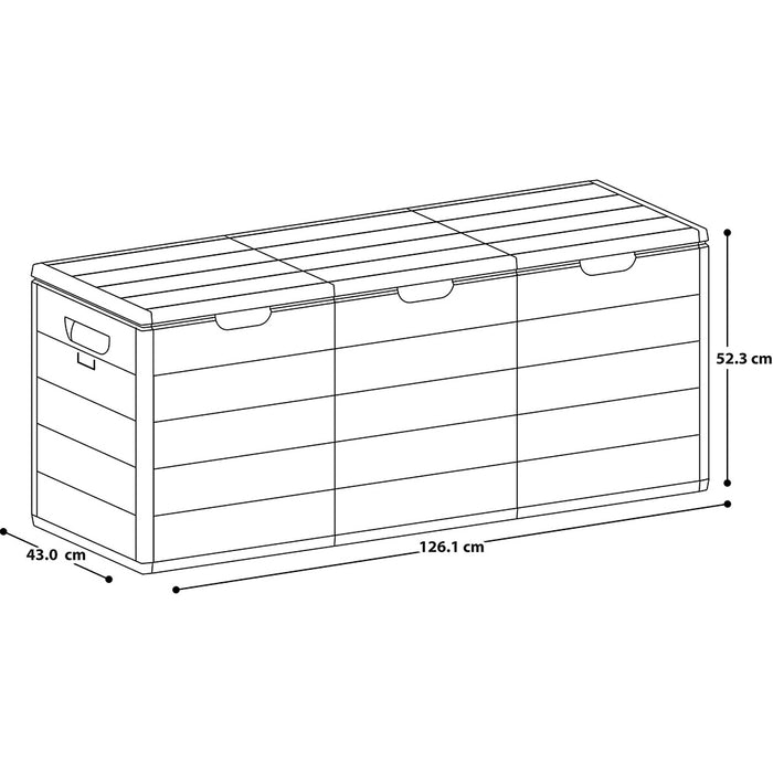 Baúl 300 lt barú mocca marca Rimax