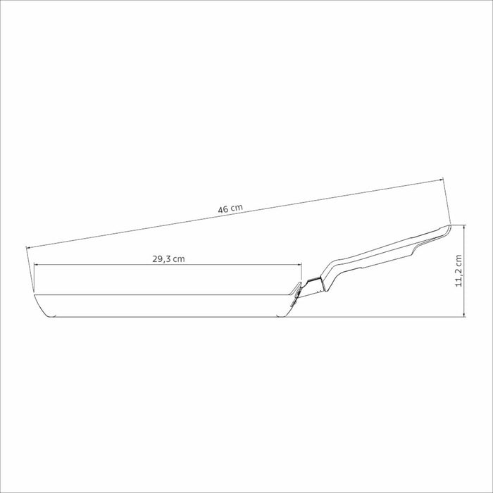 Bifera antiadherente siliconado grafito de 26 cm