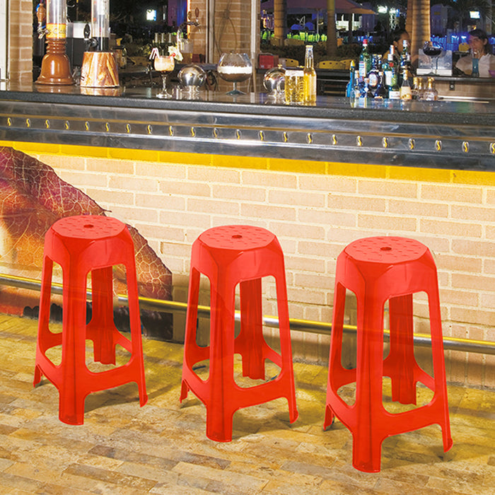 Butaco bar rojo marca Rimax