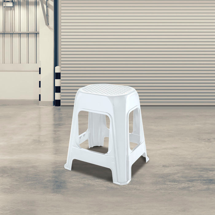 Butaco de plástico grande blanco marca Rimax