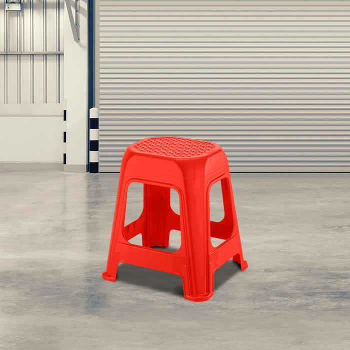 Butaco de plástico grande rojo marca Rimax