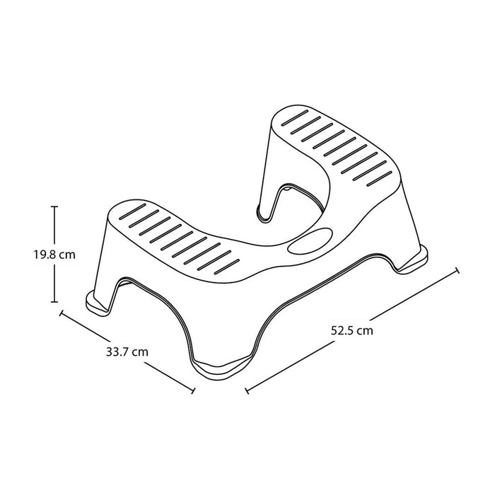 Butaco o taburete para ir al baño blanco marca Rimax