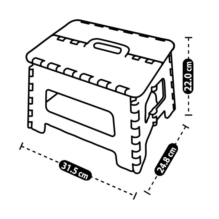 Butaco plegable pequeño gris marca Rimax