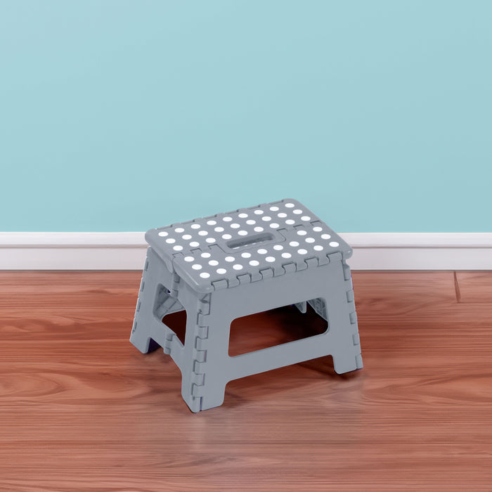 Butaco plegable pequeño gris marca Rimax