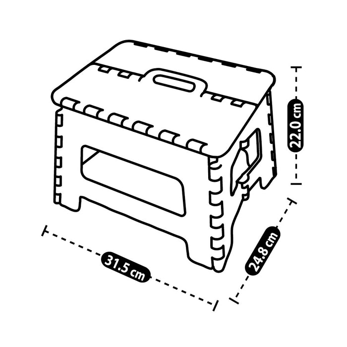 Butaco plegable pequeño morado marca Rimax