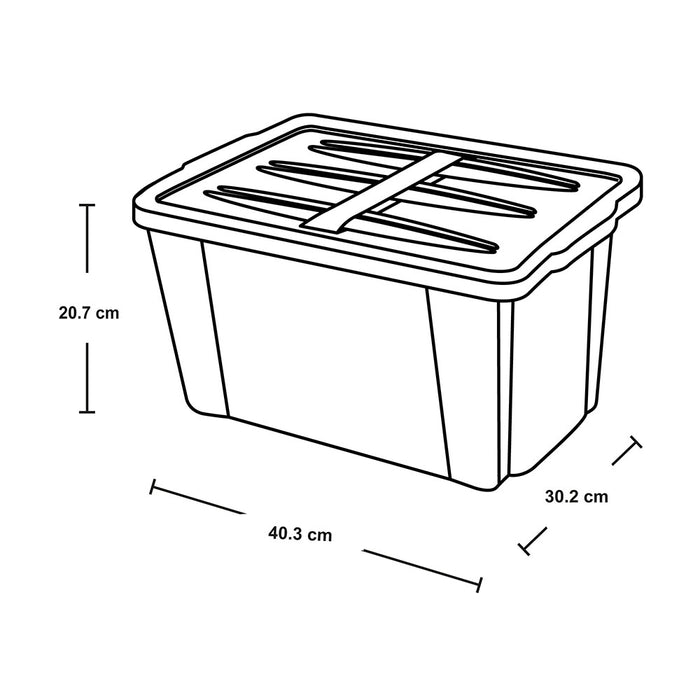 Caja organizadora plástica apilable Rimax