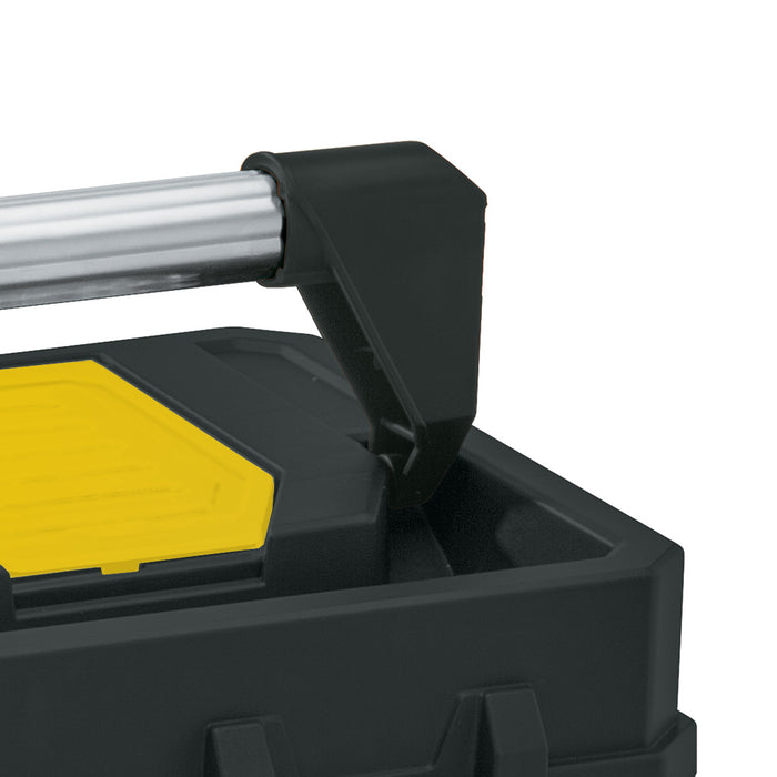 Caja herramientas 25" profesional cerradura metálica negro marca Rimax