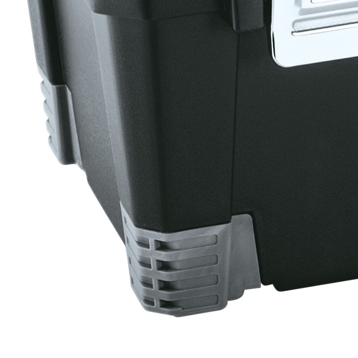 Caja herramientas 25" profesional cerradura metálica negro marca Rimax