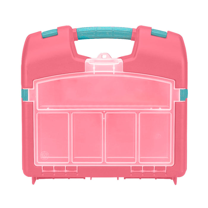 Caja organizadora multiproposito color salmón Rimax