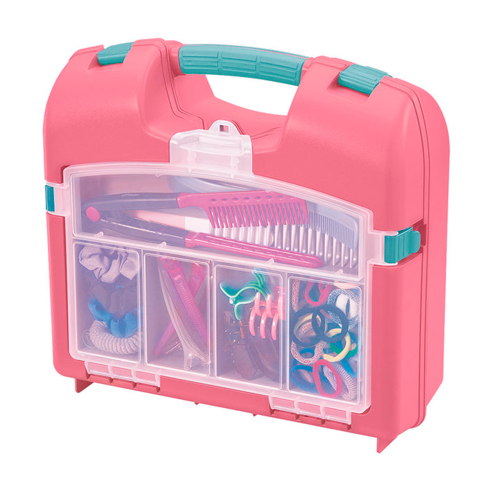Caja organizadora multiproposito color salmón Rimax