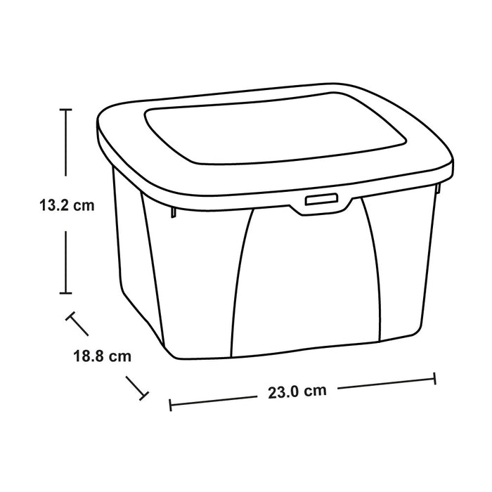 Caja organizadora transparente multiuso Rimax